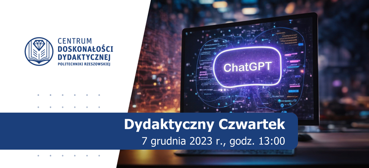 Zapowiedź spotkania na temat ChatGPT, 7.12.2023 r. godz. 13